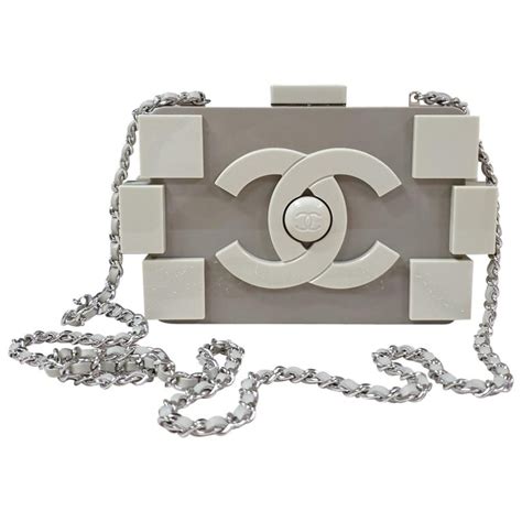 Chanel Beige Légo Clutch Bag At 1stdibs Chanel Lego Clutch