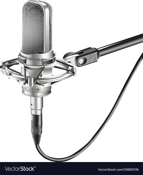 Studio microphone for recording Royalty Free Vector Image