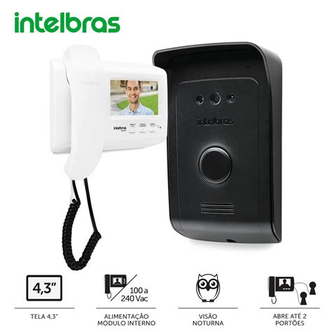 Kit V Deo Porteiro Intelbras Ivr Casa Resid Ncia Broketto