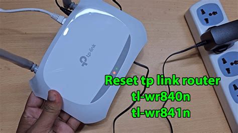 How To Reset Tp Link Router Tl Wr N Tl Wr N Youtube