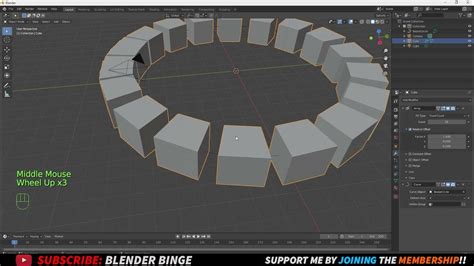 How To Circular Array In Blender Radial Array Tutorial Youtube