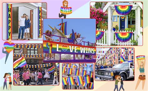 116 Pcs Pride Flags 100 Ft Lgbt String Flag Banner Rainbow Pride Decorations