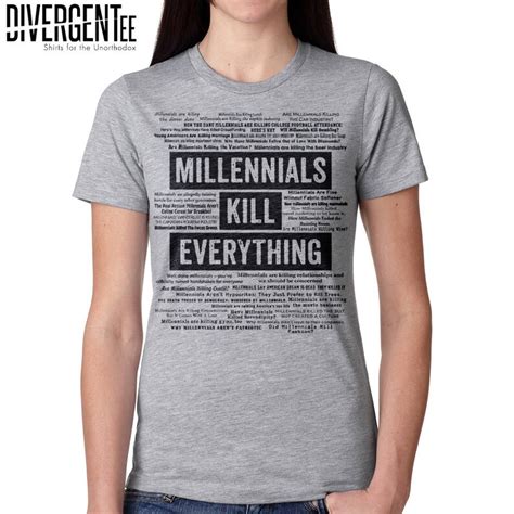 Funny Millennial Shirt Millennials Kill Everything Entitled Etsy