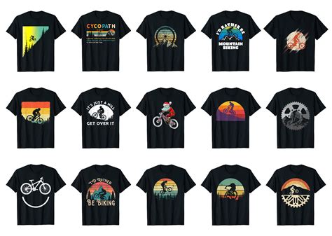 Mountain Biking Shirt Designs Bundle For Commercial Use Part