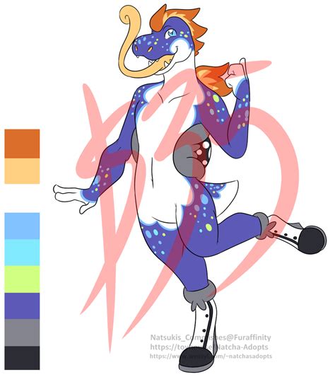 Blue Dandy Yoshi Anthro Adopt Open — Weasyl