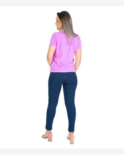 Riachuelo Camiseta T Shirt Feminina Algodao Select Roxo