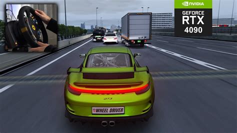 Assetto Corsa Mercedes CLS 63 S Vs Porsche GT3 RS Cutting Up No Hesi