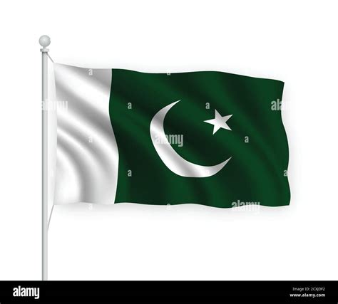 Pakistan Fabric Flag Stock Vector Images Alamy