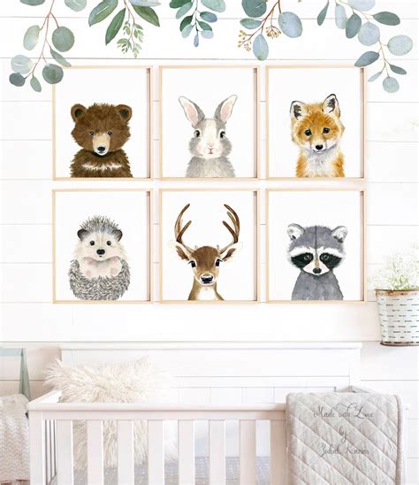 Woodland Nursery Decor Woodland Nursery Gift Woodland - Etsy