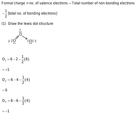 46.Formal charge on oxygen atom in ozone