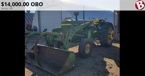 2940 John Deere With 148 Loader For Sale Ashley Nd