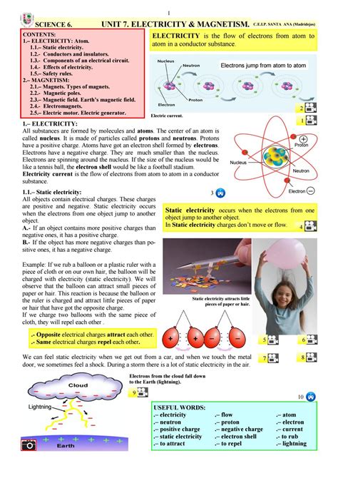 Electricity And Magnetism Th Grade