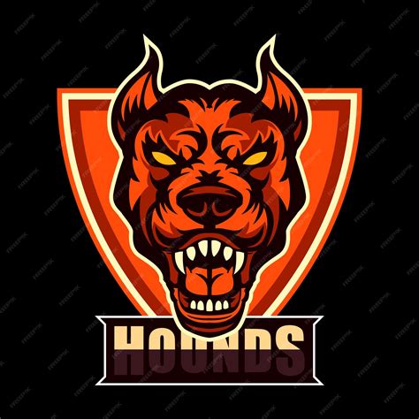 Premium Vector Angry Dog Head Mascot Logo Design For Esport