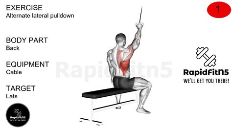 build upper body strength  alternate lateral pulldown exercise