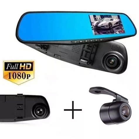 Espelho Retrovisor Tela Full Hd Camera Re Camera Frontal