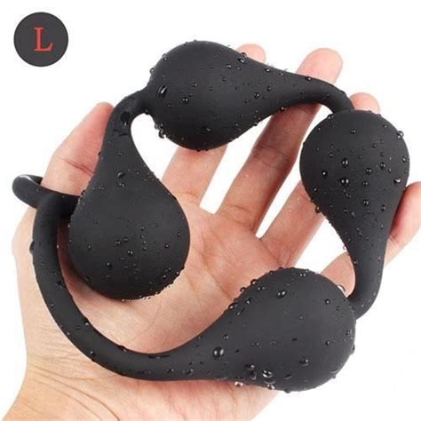 S L Grosses Boules Anales En Silicone Pour Adultes Jouets Sexuels