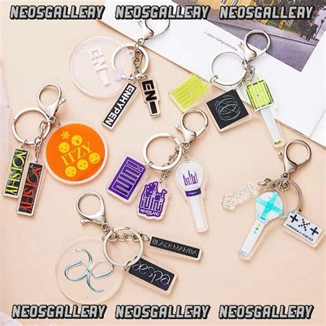 Kpop Lightstick Keyring Keychain NCT Ikon X1 TXT IU Etsy