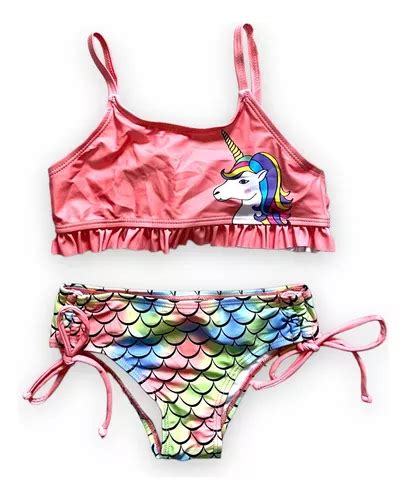 Conjunto Biquini Infantil Menina Unicornio Praia Piscina Top MercadoLivre