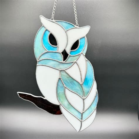 Owl Stained Glass Patterns Etsy