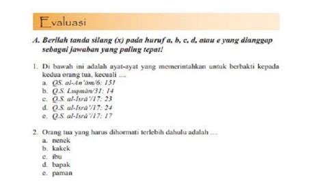 Soal Kunci Jawaban Pai Kelas Halaman Jelaskan Kedudukan