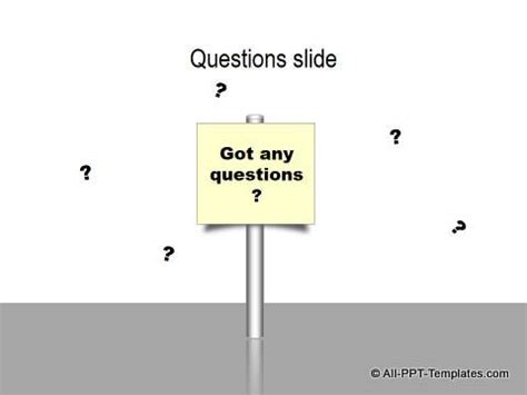 PowerPoint Questions Slide Templates