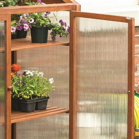 Rowlinson Hardwood Mini Greenhouse One Garden