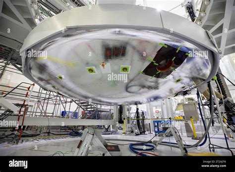 Artemis Ii Heat Shield Installation Teams Install The Heat Shield On