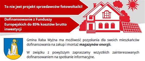 Informacje bieżące Gmina Raba Wyżna Portal gov pl