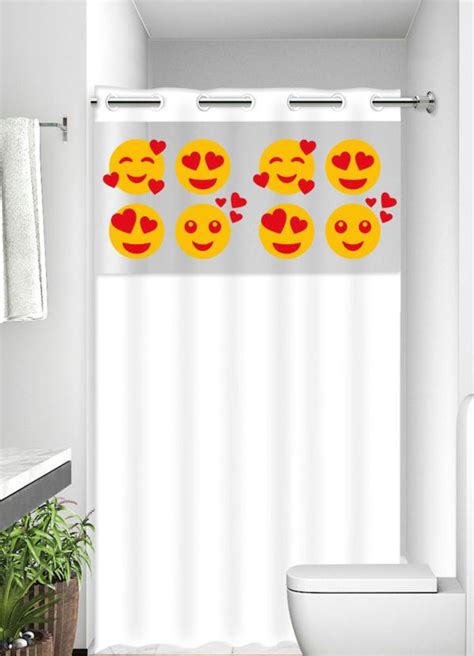 Cortina De Box Visor Emoji 198x138 Cm Portal Lar Lazer