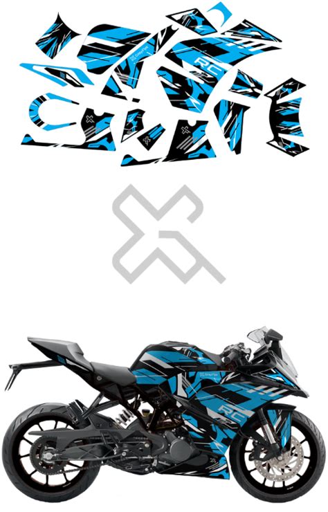 Ktm Rc 200 D1 Blue Edition Sticker Ktm Rc 390 Full Body Sticker