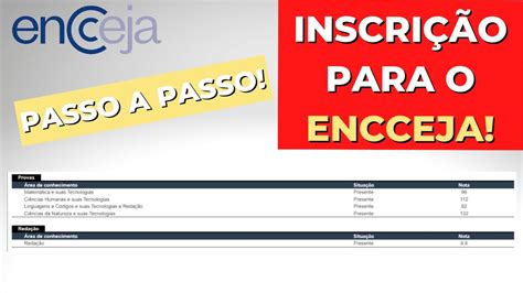 Veja Como Fazer A Inscri O Para O Encceja Passo A Passo Youtube