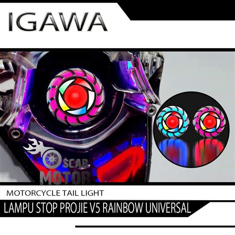 Jual Lampu Stop Rem Projie Stoplamp Belakang Rainbow 2 In Arus ACDC