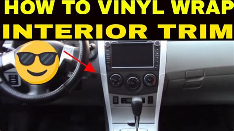 How To Vinyl Wrap The Interior Trim Of The Car Youtube