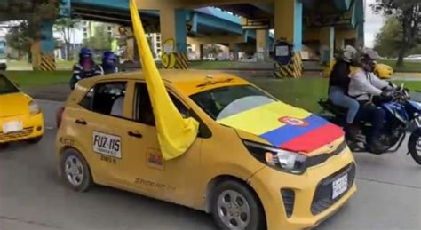 Estas son las vías afectadas por paro de taxistas en Bogotá