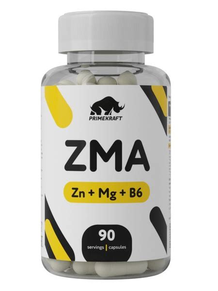 Витаминный комплекс ZMA PRIMEKRAFT (ЗМА - цинк, магний, витамин B6), 90 ...