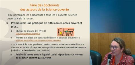 Les Pratiques De Science Ouverte Mises En Place Dans La Revue Doctorale