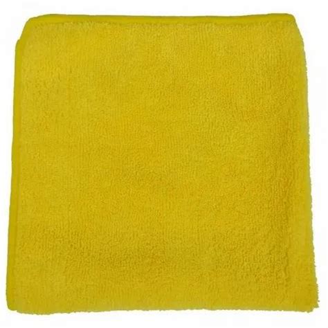 Yellow Multi Purpose Microfiber Cloth For Domestichotel Size 40 X