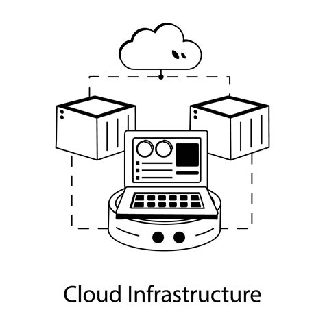 Trendy Cloud Infrastructure 43229275 Vector Art At Vecteezy