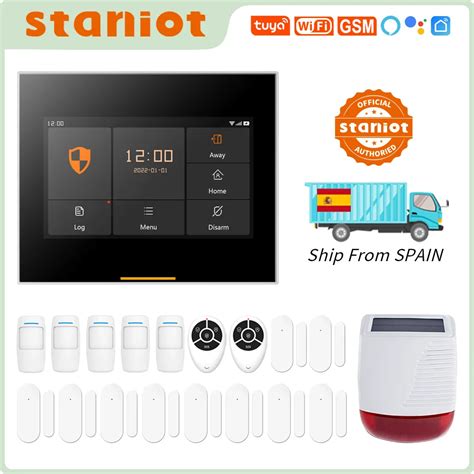 Staniot Tuya Smart Wireless Gsm Wifi Home Security Alarm System With