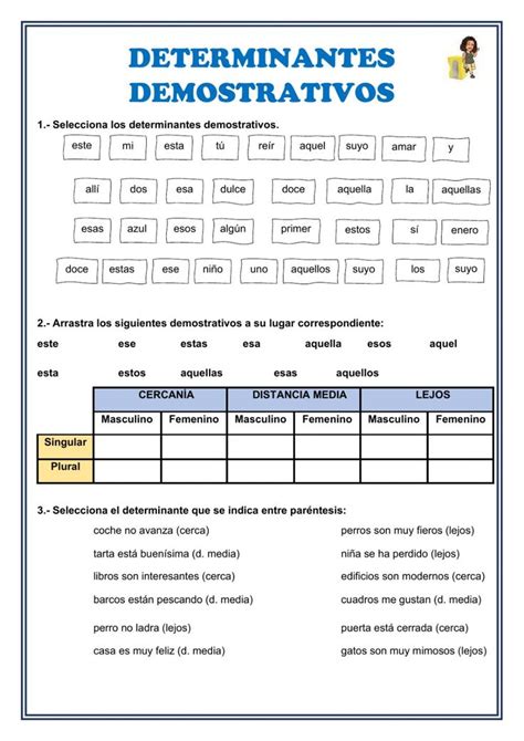 Ficha De Determinantes Demostrativos Images And Photos Finder Porn