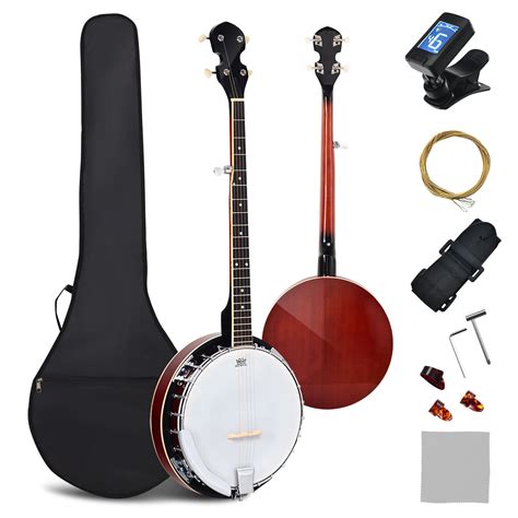 Infans 5 String Banjo 39” Full Size Banjo W 24 Bracket Remo Head