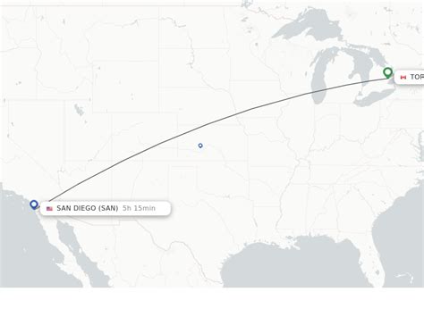 Direct Non Stop Flights From Toronto To San Diego Schedules