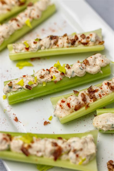 Stuffed Celery Sticks - cravingsmallbites.com