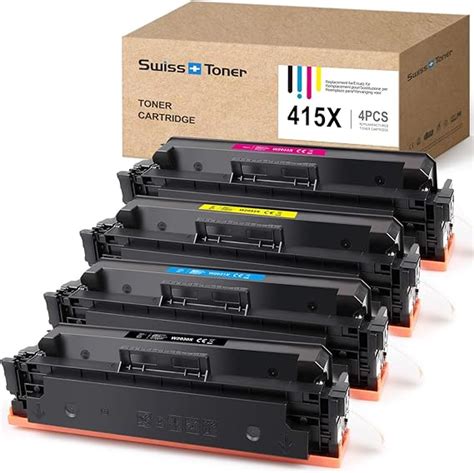 SWISS TONER Compatible Pour HP 415X W2030X Non Puce Cartouches De