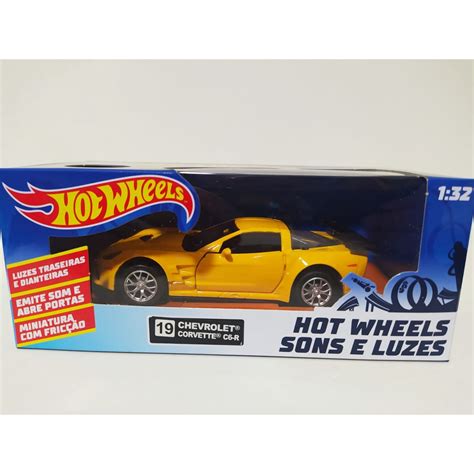 Miniatura Chevrolet Corvette C R Hot Wheels Sons E Luzes Shopee Brasil