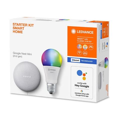 LEDVANCE SMART 9W RGBW LED DIMMABLE BLUETOOTH GLS BULB WITH GOOGLE