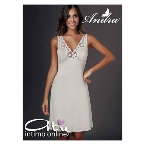 Andra Lingerie Sottoveste Con Scollatura In Pizzo