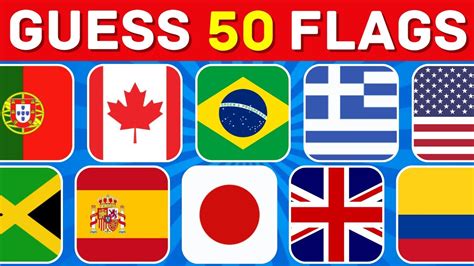 Guess The Flags 50 Flags Quiz Ultimate Flag Quiz Youtube