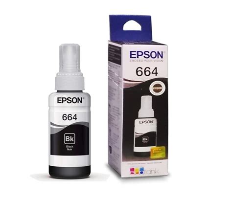 TINTA EPSON ORIGINAL ECOTANK T664120 NEGRO Cartuchos Y Tintas