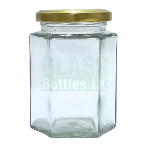 300ml Hexagonal Jar GlassBottles LK